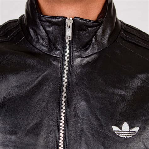 adidas leather jacket men